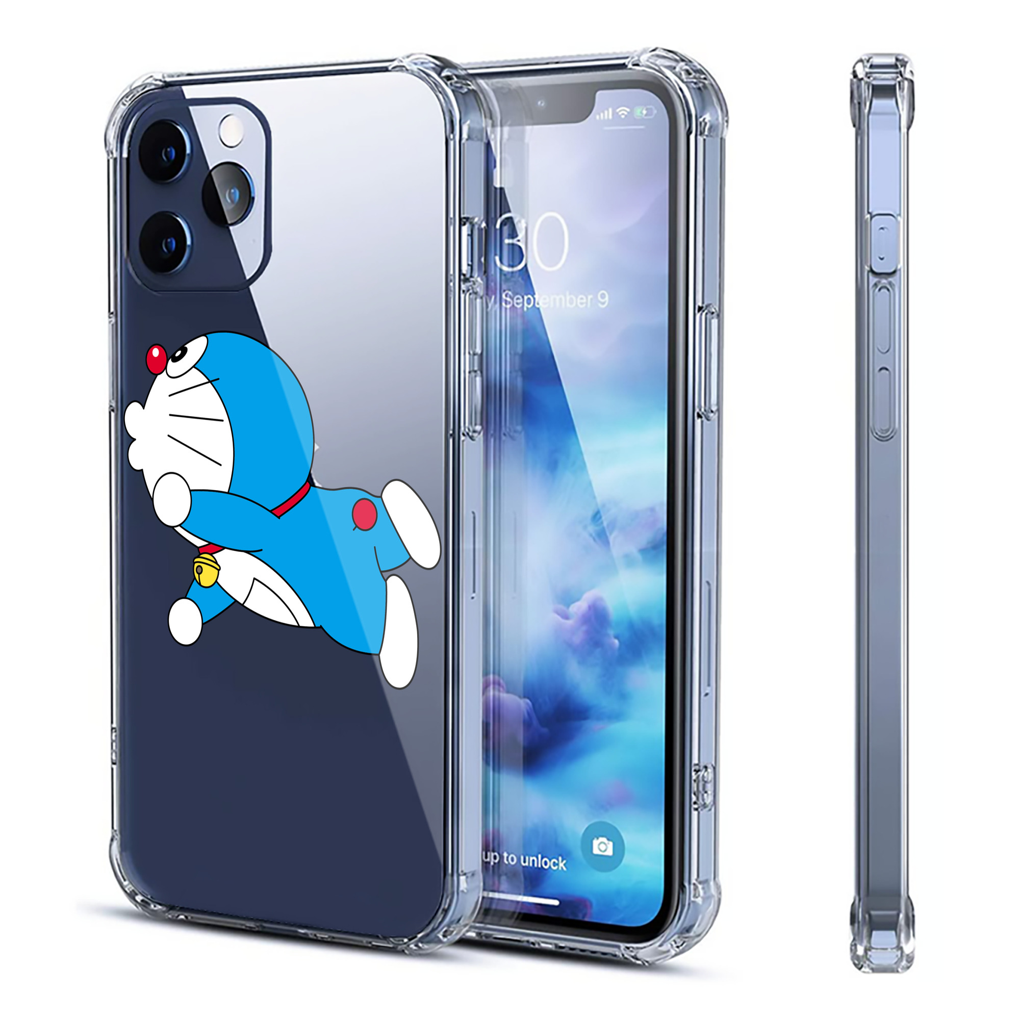 （画像用） ドラえもん Doraemon 【iPhone 12シリーズ対応】透明スマホケース（クリアソフトケース）